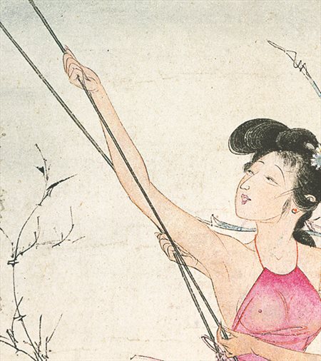 翠峦-胡也佛的仕女画和最知名的金瓶梅秘戏图